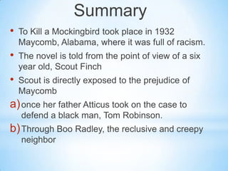 Реферат: To Kill A Mockingbird Prejudice In Maycomb